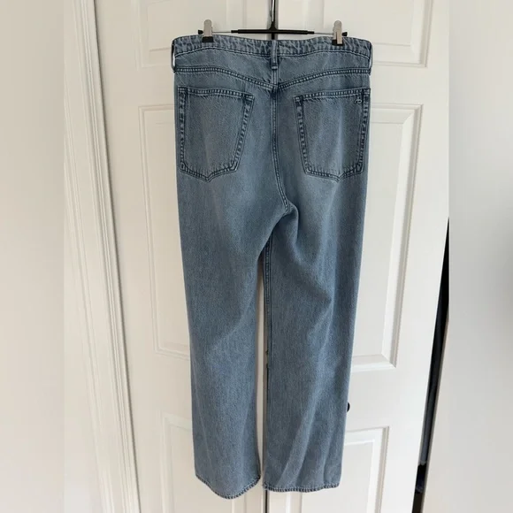 Rag & Bone Light Blue Straight Leg Jeans - Picture 2 of 6